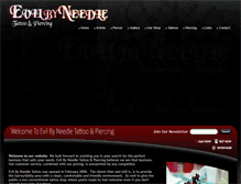 Tablet Screenshot of evilbyneedle.ca